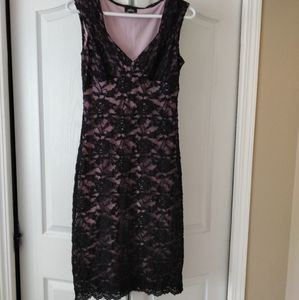 Black lace dress, Size 8